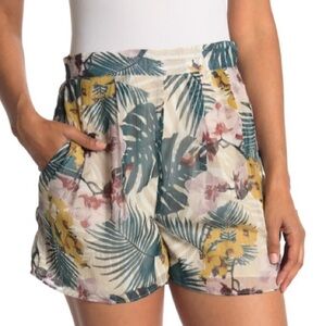 WALTER BAKER Janelle High Waist Shorts Key Largo Tropical Floral Print Size 2